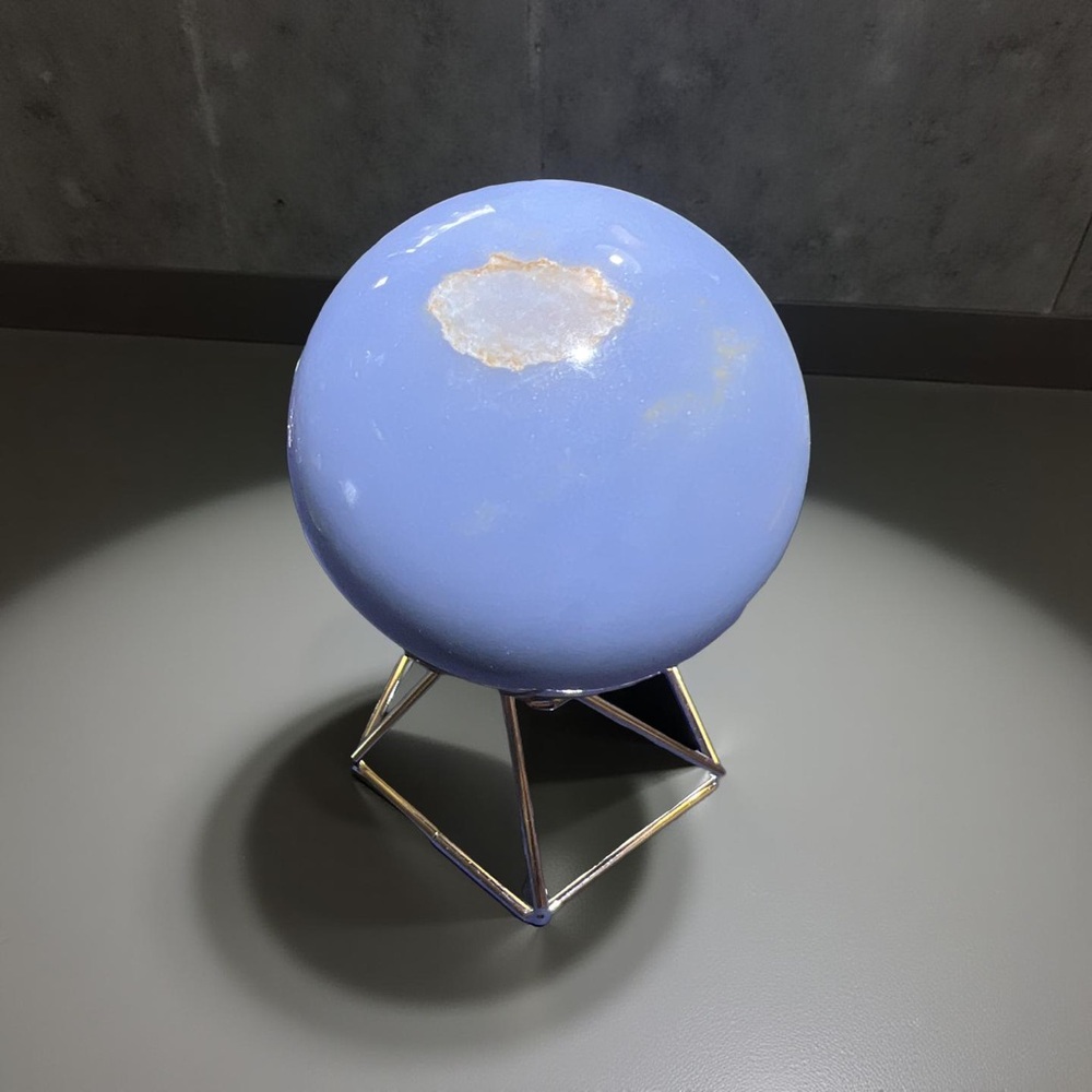 Modern Blue Angelite Sphere